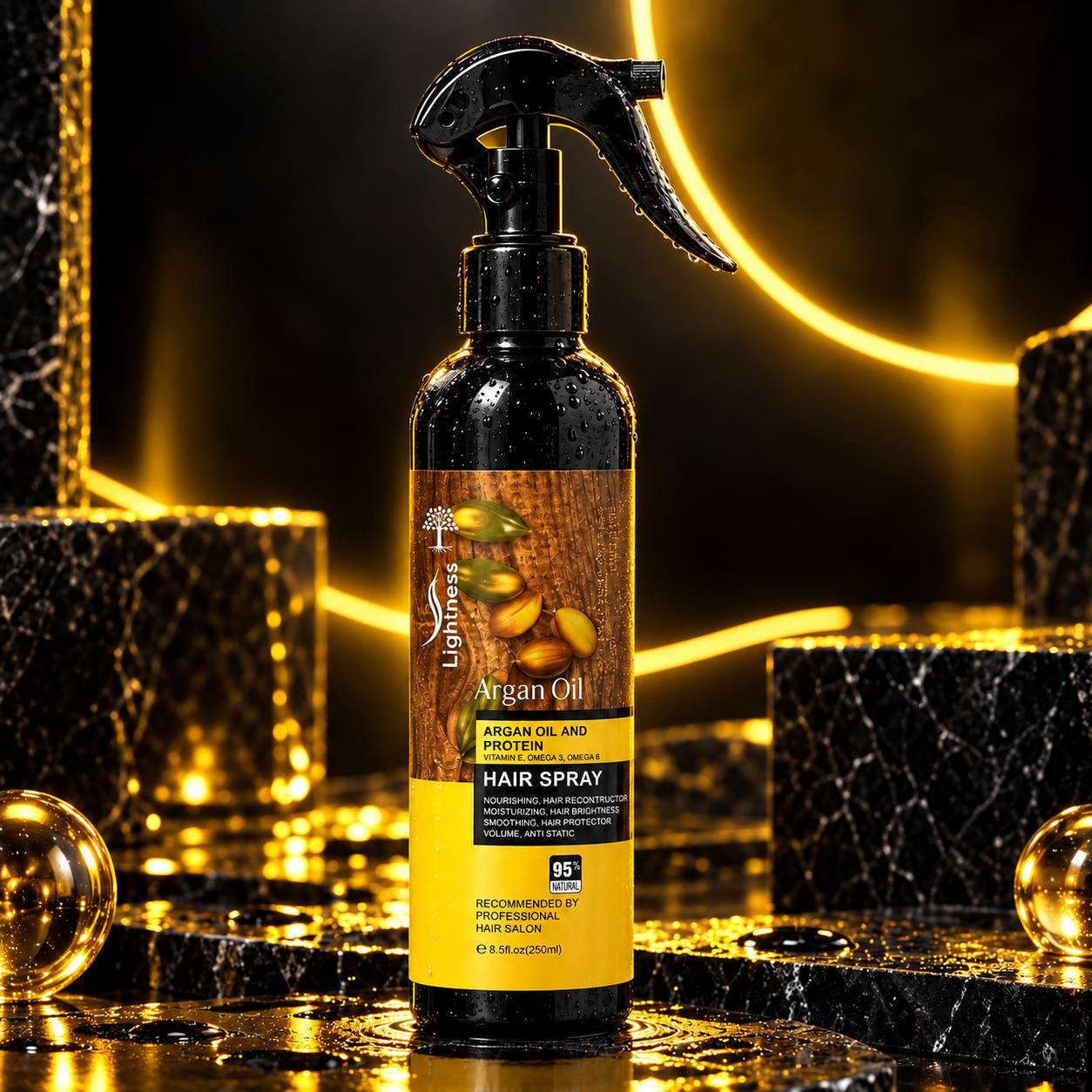 اسپری مو روغن آرگان لایتنس